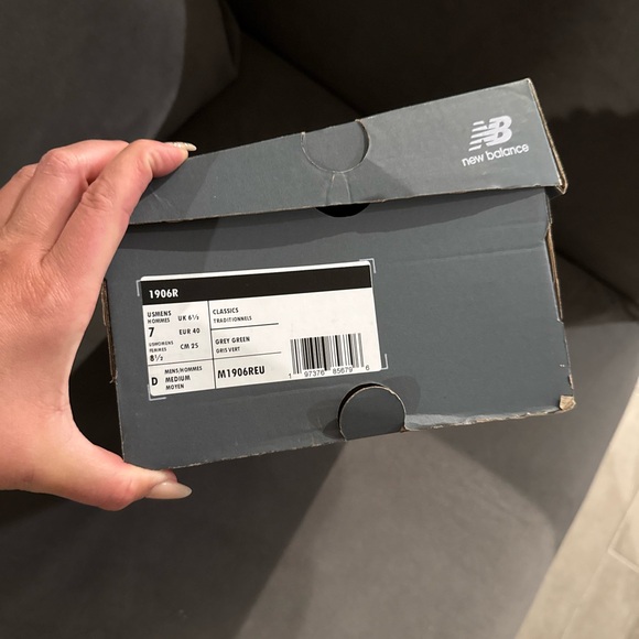 New Balance Gray and White Sneakers - Picture 2 of 2